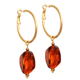 Boucles d'oreilles rochers tortoise